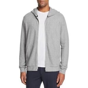 Theory Essential Zip-Front Waffle-Knit Hoodie Jacket Men’s Size XXL Fits like XL